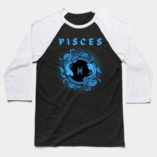 Pisces Fishes Gothic Style Baseball T-Shirt